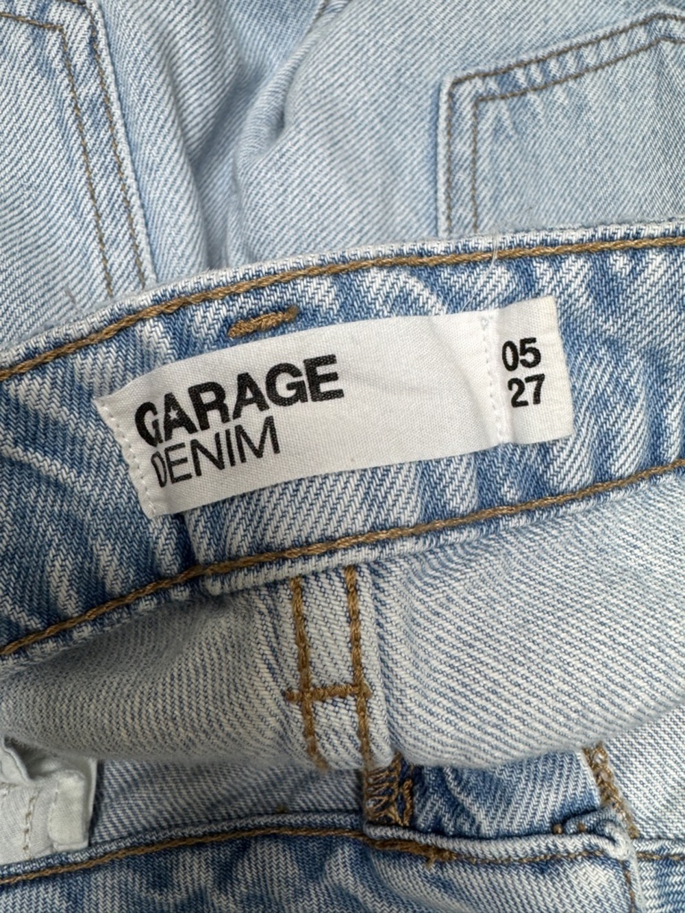 {Garage} '90s Straight Light Blue Relaxed Loose Jeans WJ18 - Picture 4 of 7
